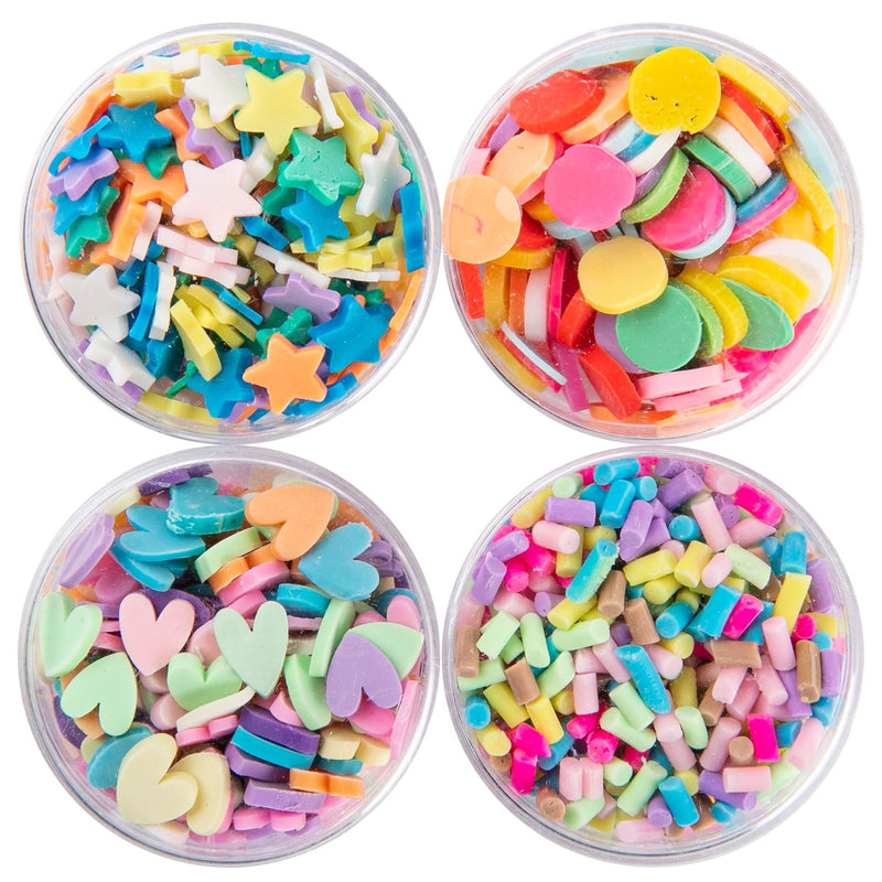 Light Salmon American Crafts Color Pour Resin Mix-Ins-Mini Confetti - Bright 4/Pkg Resin Mix Ins
