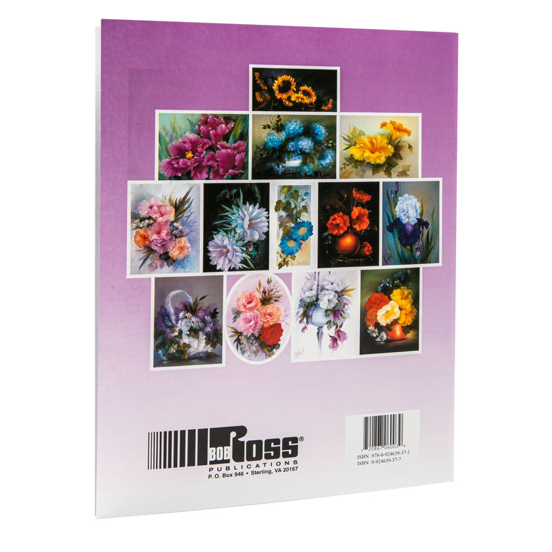 Light Gray Bob Ross Books Presents Annette Kowalski's The Joy of Painting Flowers Art Instructional Books