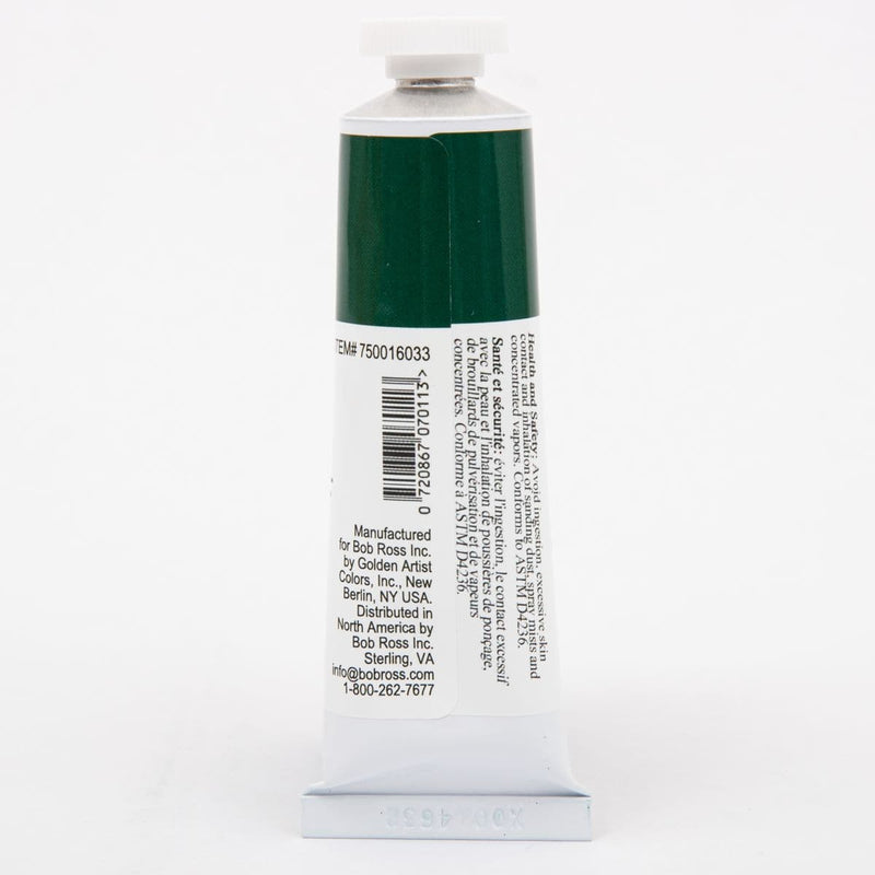 White Smoke Bob Ross Landscape Oil Paint 37ml - Phthalo Green Oil Paints