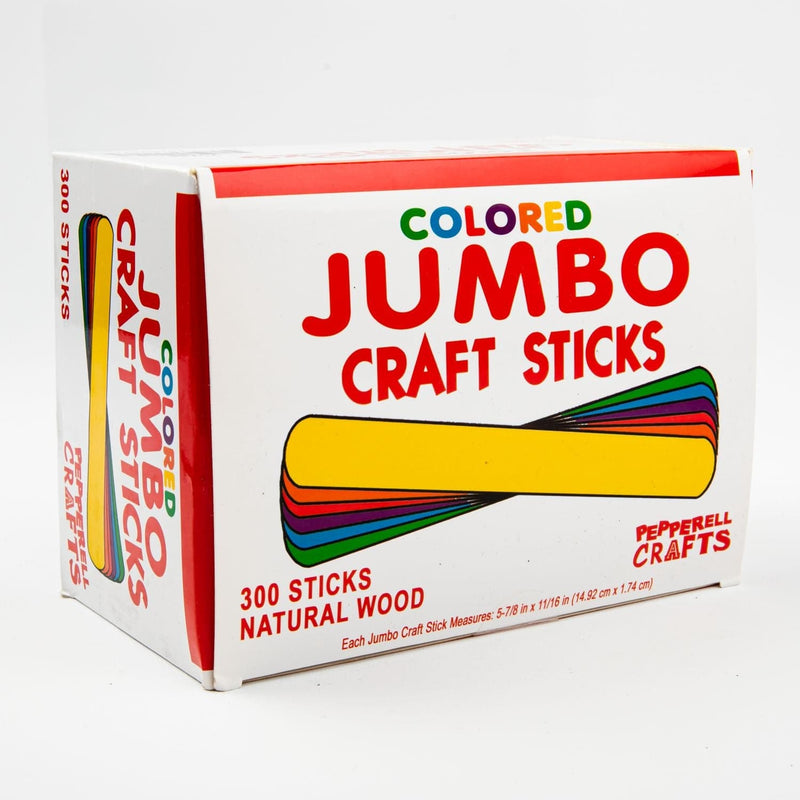 Gold Coloured Jumbo Wooden Craft Sticks 300 Pieces Pipe Cleaners