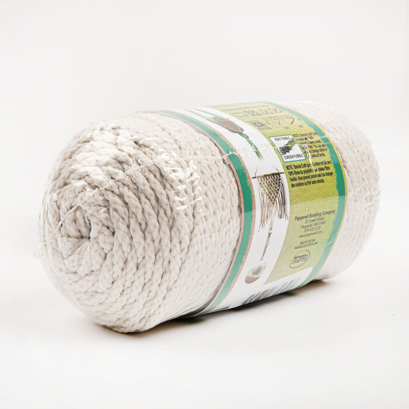 Gray Bonnie Macrame Craft Cord 4mm X 91 Metres - Lamb's Wool Macrame Cord