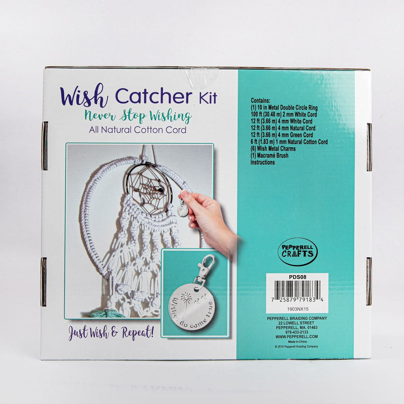 Medium Aquamarine Pepperell Designer Macrame Kit - Wish Catcher Macrame Kits