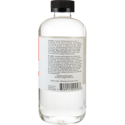 Light Gray Gamblin Gamvar Picture Varnish Gloss 500ml/16.9oz Oil Paints