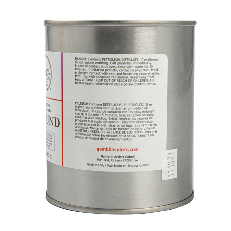 Gray Gamblin Ground 473mL/16Oz Oil Paints