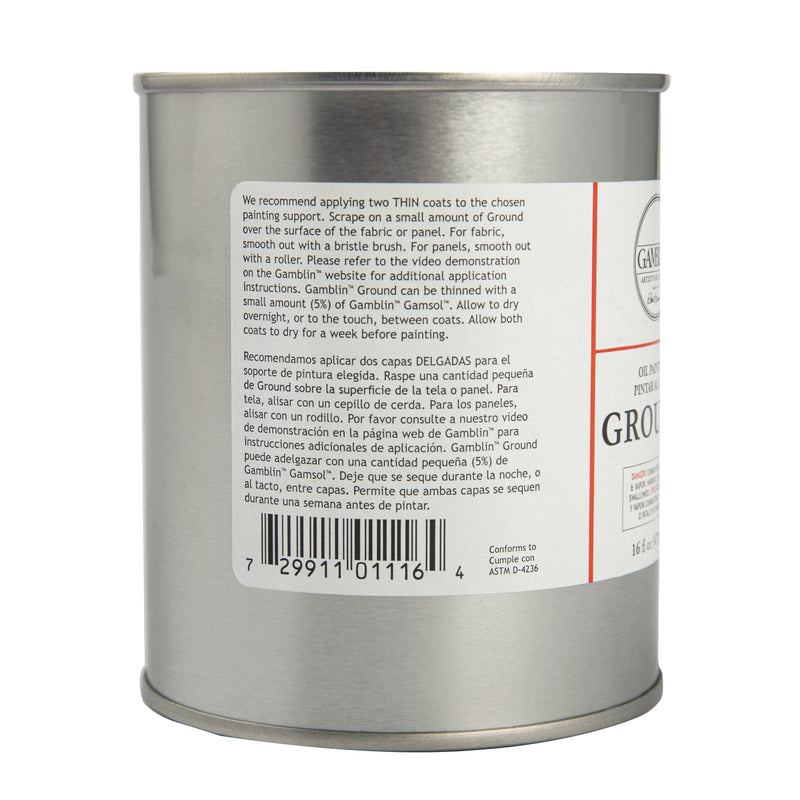 Gray Gamblin Ground 473mL/16Oz Oil Paints