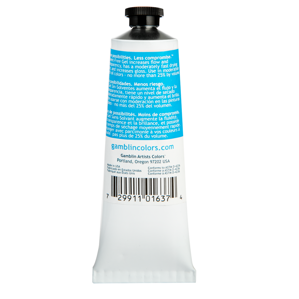 Light Sea Green Gamblin Solvent Free Gel 37ml Oil Paints