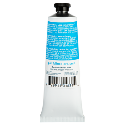 Light Sea Green Gamblin Solvent Free Gel 37ml Oil Paints