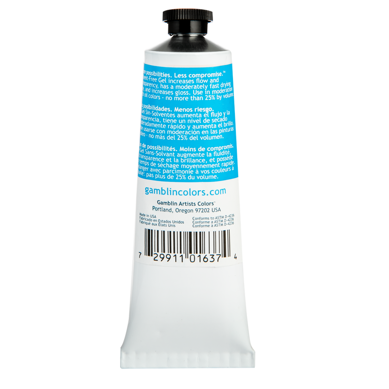 Light Sea Green Gamblin Solvent Free Gel 37ml Oil Paints