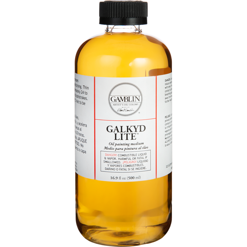 Goldenrod Gamblin Galkyd Lite 500ml/16.9oz Oil Paints