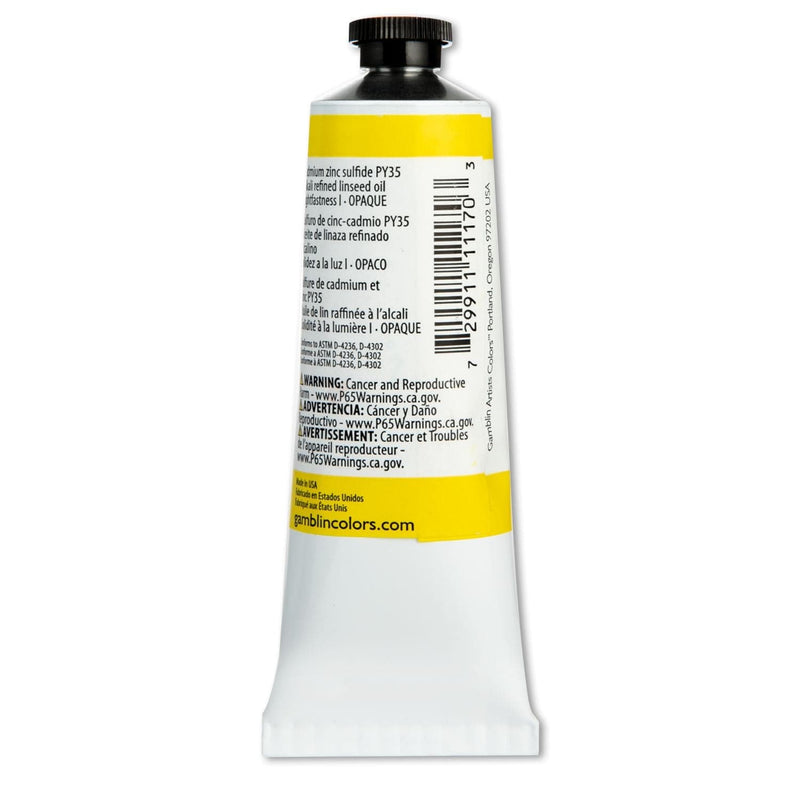 Lavender Gamblin Artist Grade Oil Paint Cadmium Yellow Light Series 4 37mL Oil Paints