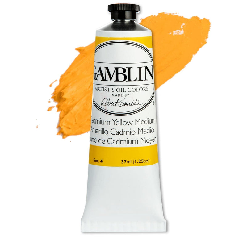 Lavender Gamblin Artist Grade Oil Paint Cadmium Yellow Medium Series 4 37mL Oil Paints