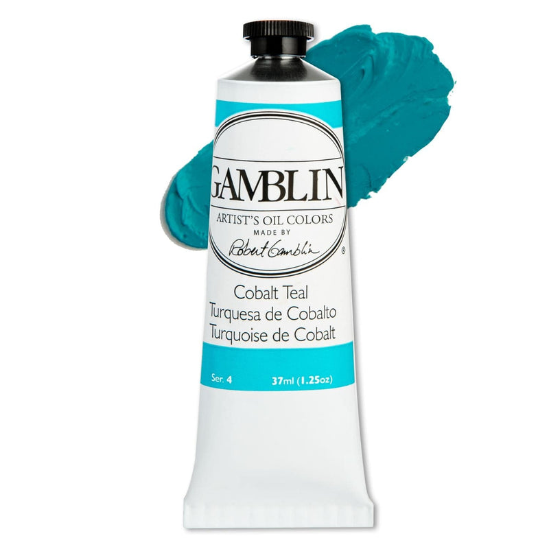 Lavender Gamblin Artist Grade Oil Paint Cobalt Teal Series 4 37mL Oil Paints