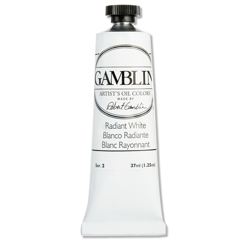 White Smoke Gamblin Artist Grade Oil Paint Radiant White Series 2 37mL Oil Paints