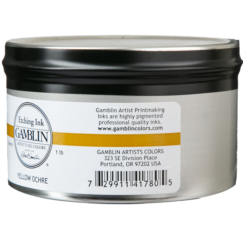 Gamblin Yellow Ochre Etching Ink 454g