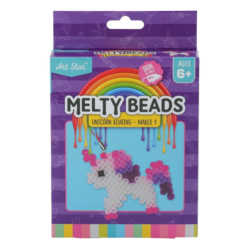 Sky Blue Art Star Melty Beads Unicorn Keyring Kit Kids Craft Kits
