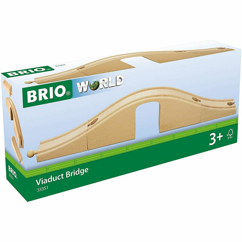 Light Gray BRIO Bridge - Viaduct Bridge 3 pieces Kids Educational Games and Toys