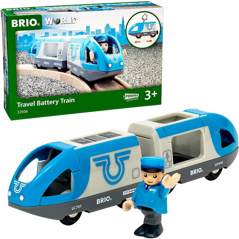 Light Gray BRIO BO - Travel Battery Train 3 pieces Kids Educational Games and Toys