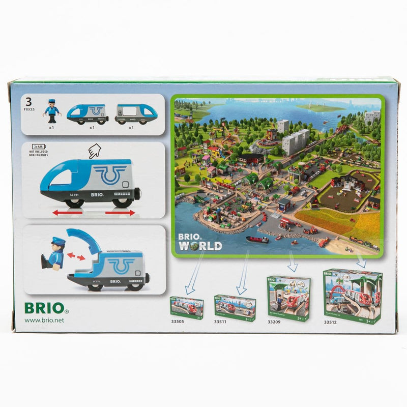 Lavender BRIO BO - Travel Battery Train 3 pieces Kids Educational Games and Toys