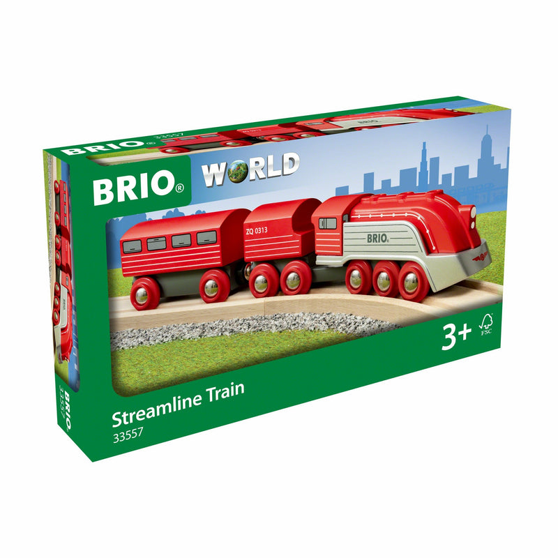 Gray BRIO Train-Streamline Train (3 Pieces) Kids Educational Games and Toys