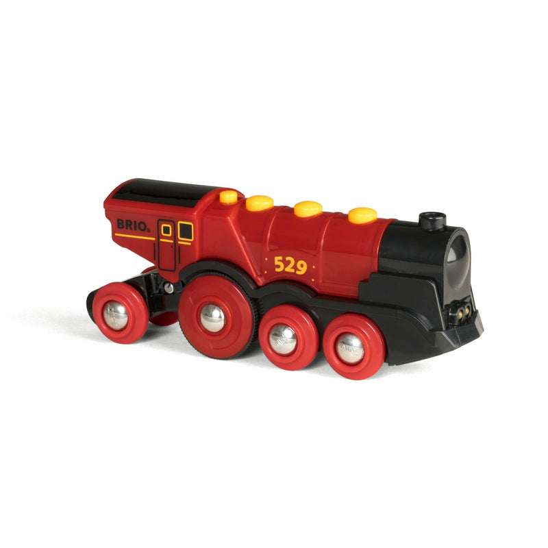 Dark Slate Gray BRIO BO - Mighty Red Action Locomotive Kids Educational Games and Toys