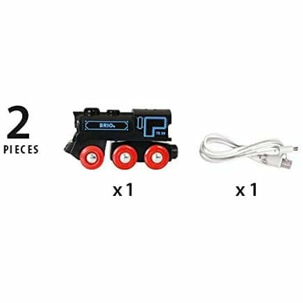 Light Gray BRIO Train - Rechargeable Engine Mini USB Cable Kids Educational Games and Toys