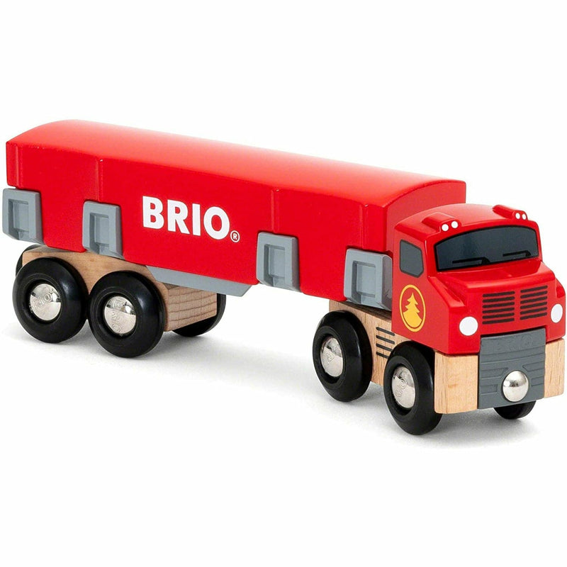 Dark Slate Gray BRIO Vehicle - Lumber Truck 6 pieces Kids Educational Games and Toys