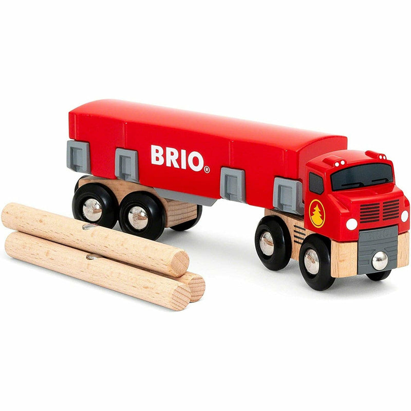 Dark Slate Gray BRIO Vehicle - Lumber Truck 6 pieces Kids Educational Games and Toys