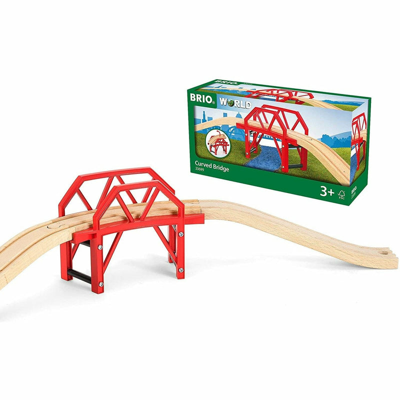Dark Slate Gray BRIO Bridge - Curved Bridge 4 pieces Kids Educational Games and Toys