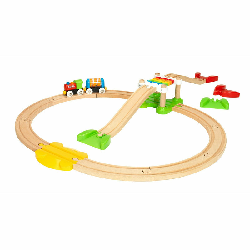 Light Goldenrod BRIO My First - Railway Beginner Pack 18 pcs Kids Educational Games and Toys