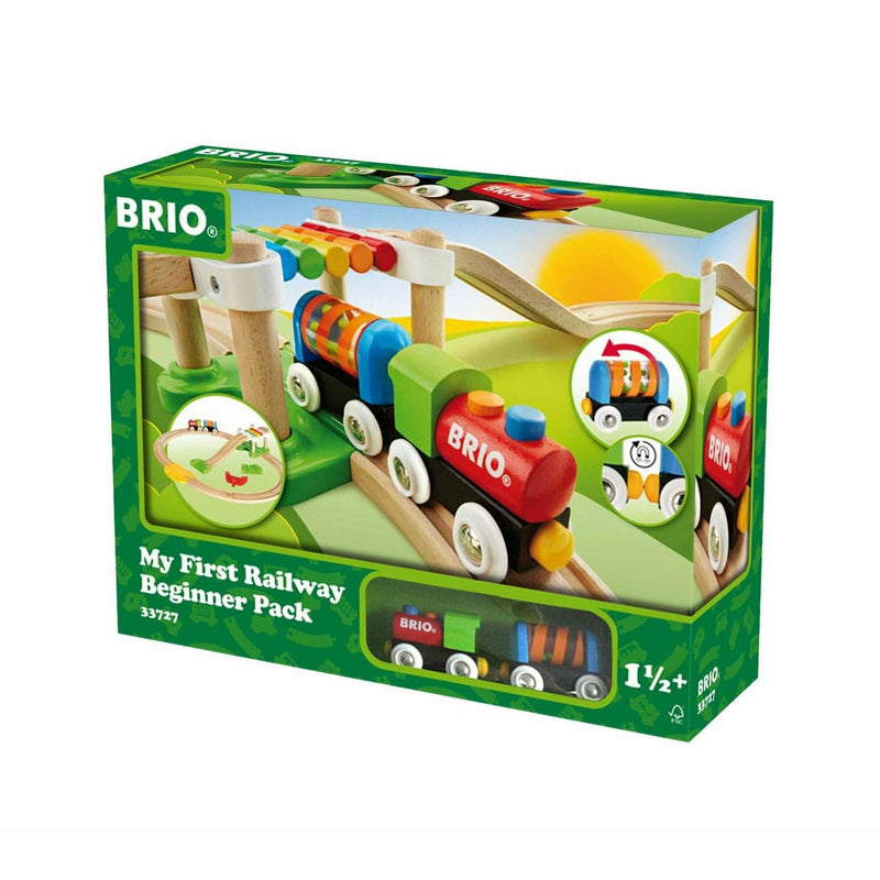 Dark Khaki BRIO My First - Railway Beginner Pack 18 pcs Kids Educational Games and Toys