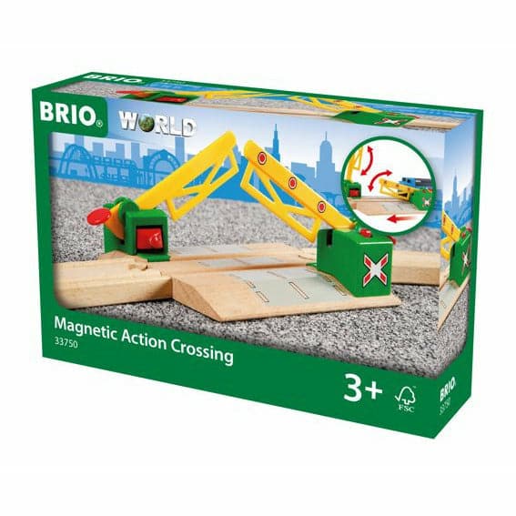 Sea Green BRIO Tracks - Magnetic Action Crossing Kids Educational Games and Toys