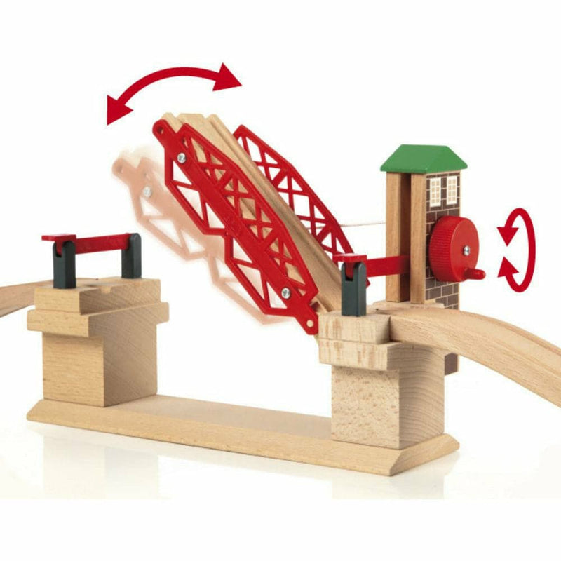 Tan BRIO Bridge-Lifting Bridge (3 Pieces) Kids Educational Games and Toys