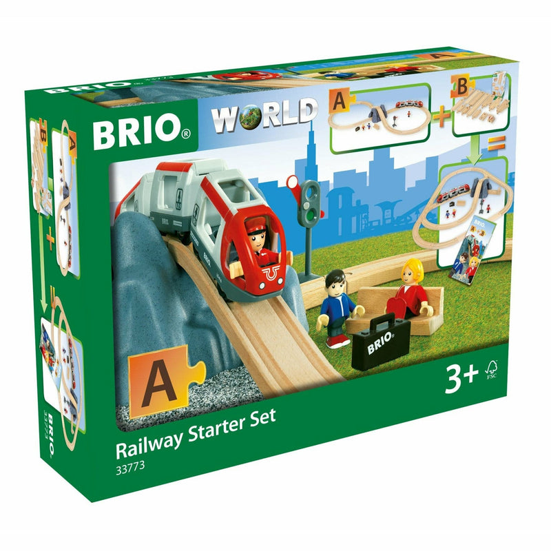 Sea Green BRIO Set - Railway Starter Set A 26 pieces Kids Educational Games and Toys