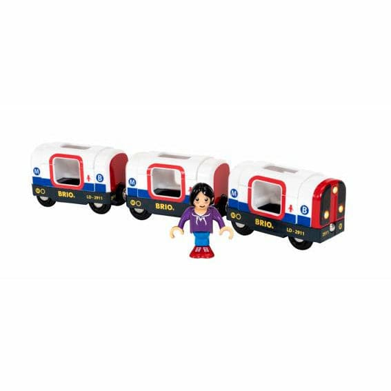 Dark Slate Gray BRIO Train - Metro Train with Sound & Lights 4 pieces Kids Educational Games and Toys