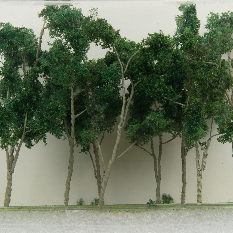 Dark Slate Gray Wee Scapes Wood's Edge Trees-Green (9 Pack) Architectural Model Supplies