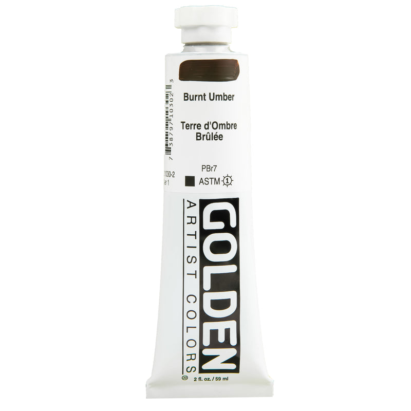 White Smoke Golden Heavy Body Acrylic Paint 59ml  Burnt Umber Acrylic Paints