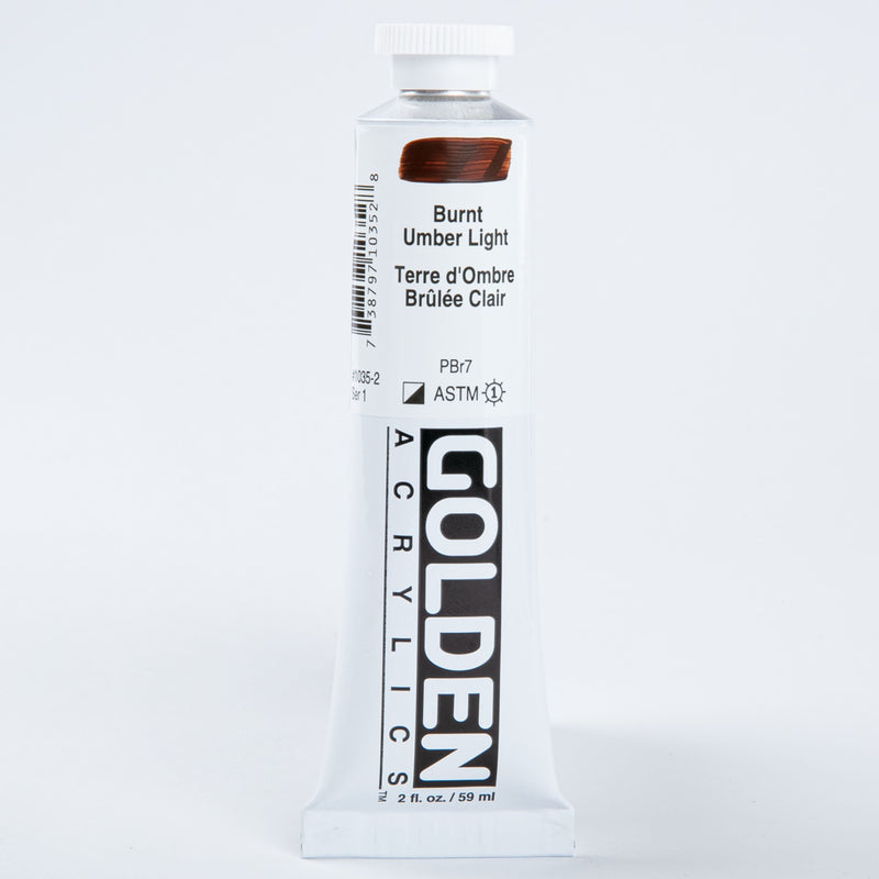 Lavender Golden Heavy Body Acrylic Paint 59ml  Burnt Umber Light Acrylic Paints