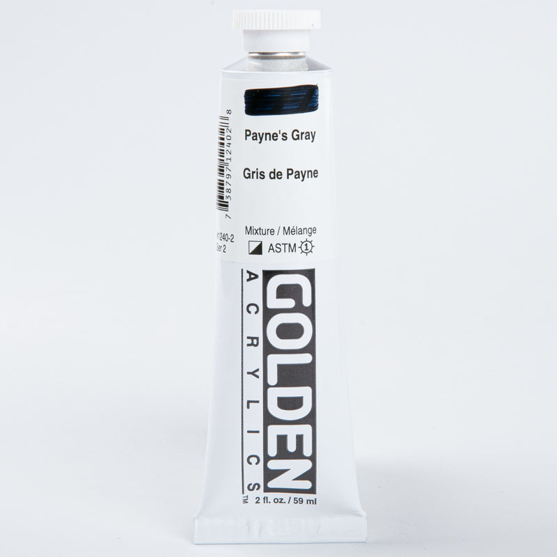Lavender Golden Heavy Body Acrylic Paint 59ml  Paynes Gray Acrylic Paints