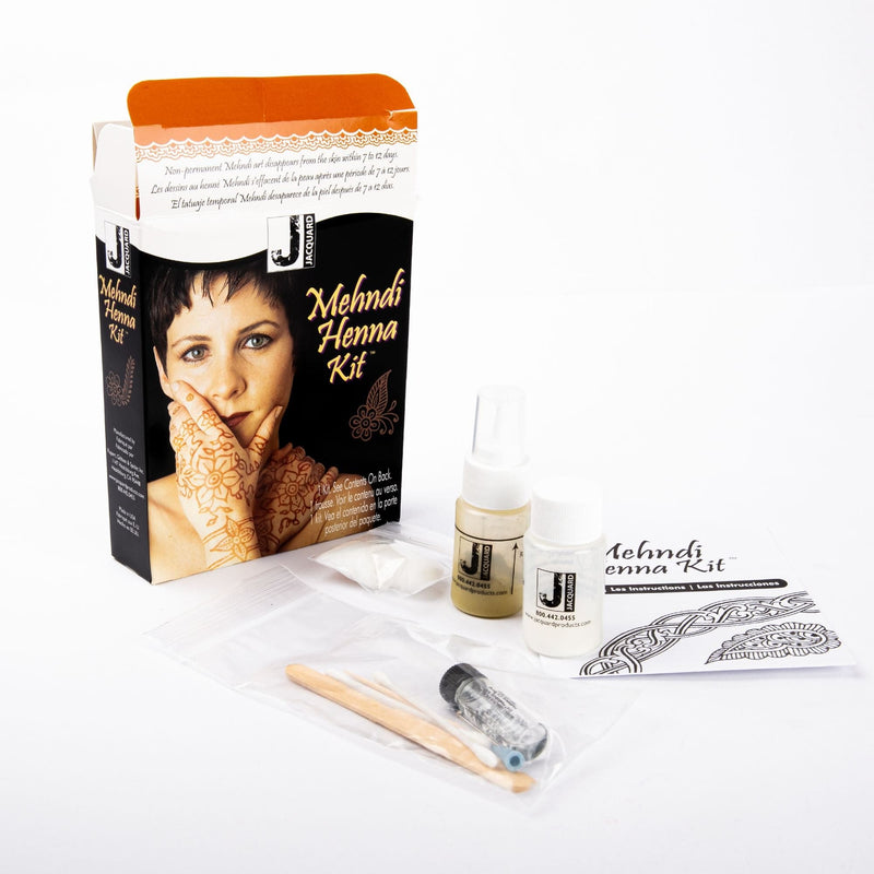 White Smoke Jacquard Mehndi Henna Kit Fabric Paints & Dyes