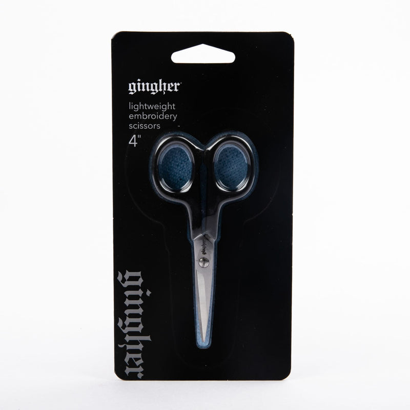 Black Gingher Lightweight Embroidery Scissors 4" Quilting and Sewing Tools and Accessories