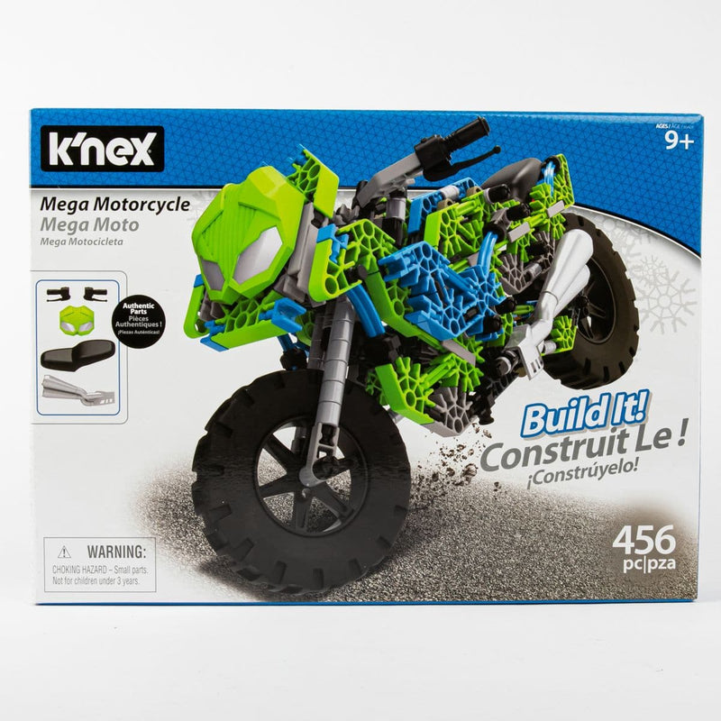 Light Gray K'NEX - Mega Motorcycle Building Set Kids Educational Games and Toys
