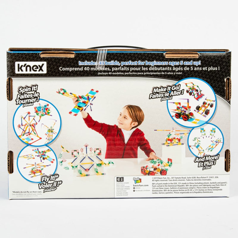 Beige knex - Beginner 40 Model Building Set Kids STEM & STEAM Kits