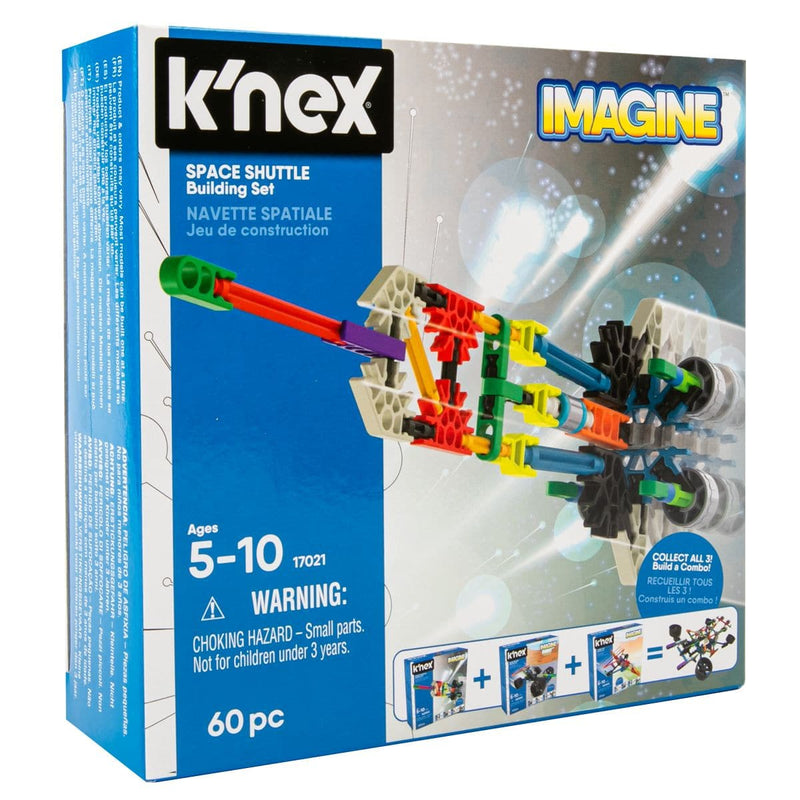 Light Gray k'nex Space Shuttle Building Set 60pc Kids STEM & STEAM Kits