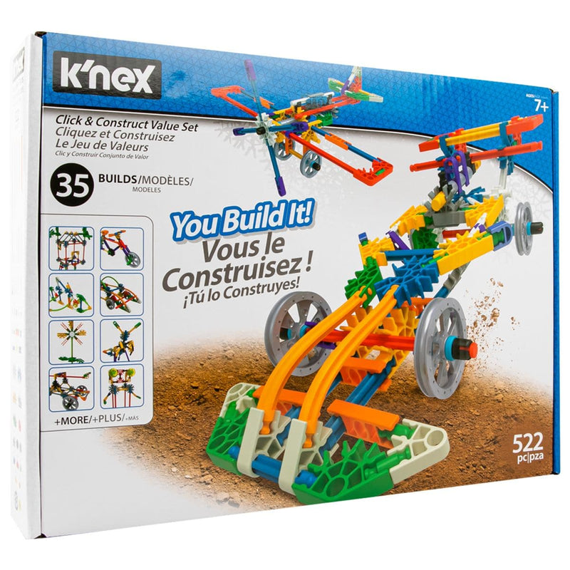 Dark Slate Gray K'NEX - Click & Construct Value Building Set Boxed Kids Educational Games and Toys