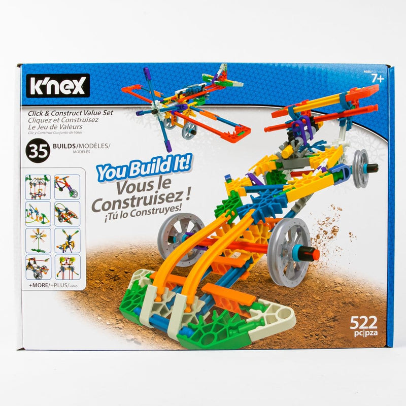 Dark Cyan K'NEX - Click & Construct Value Building Set Boxed Kids Educational Games and Toys