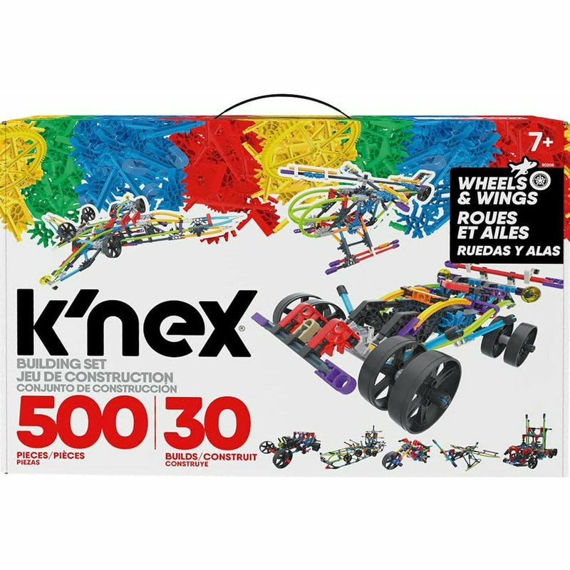 Light Gray Knex - Wings and Wheels 30 Builds 500 pieces Kids Educational Games and Toys