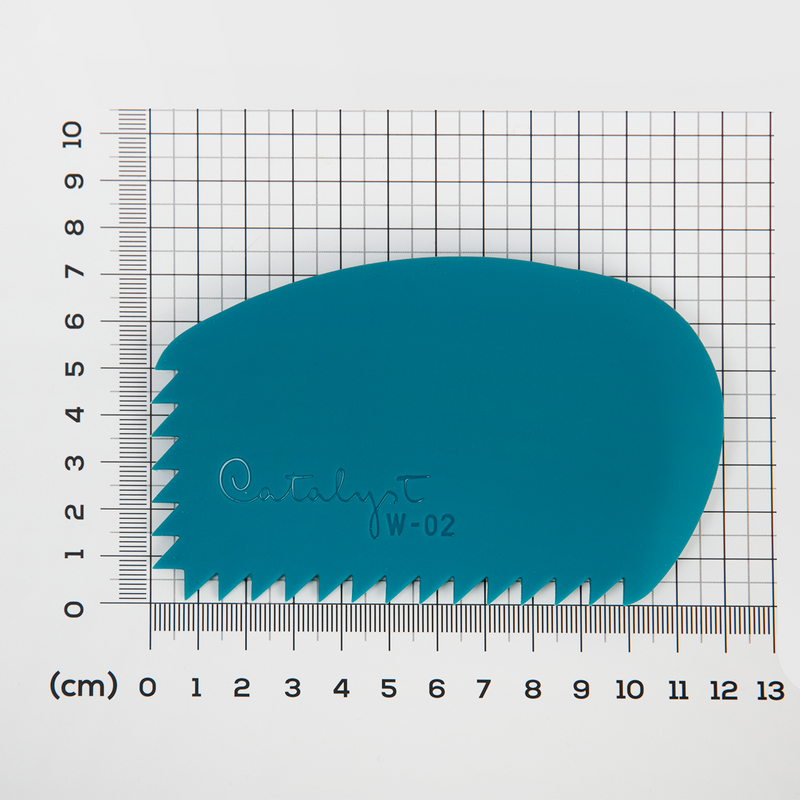 Dark Cyan Princeton Catalyst Silicone Wedge Tool - Blue W - 02 Paint Brushes