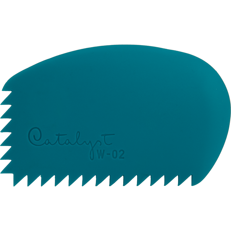 Dark Cyan Princeton Catalyst Silicone Wedge Tool - Blue W - 02 Paint Brushes