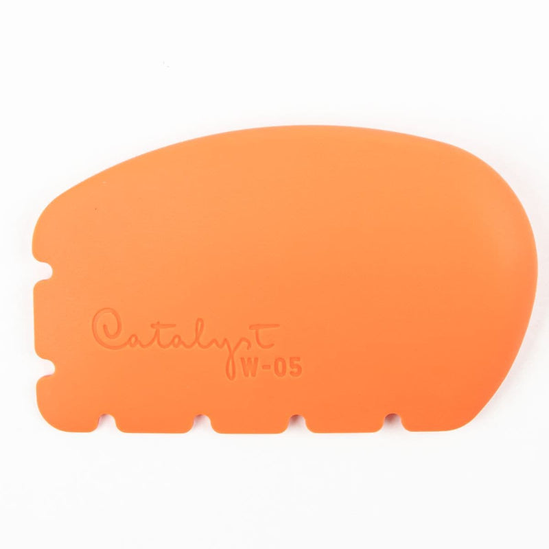 Coral Princeton Catalyst Silicone Wedge Tool - Orange W - 05 Paint Brushes