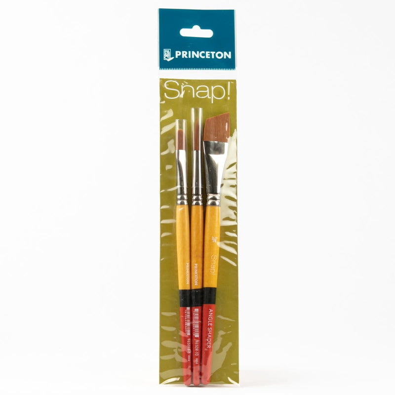 White Smoke Princeton Snap! Brush Set 3/Pkg Brushes